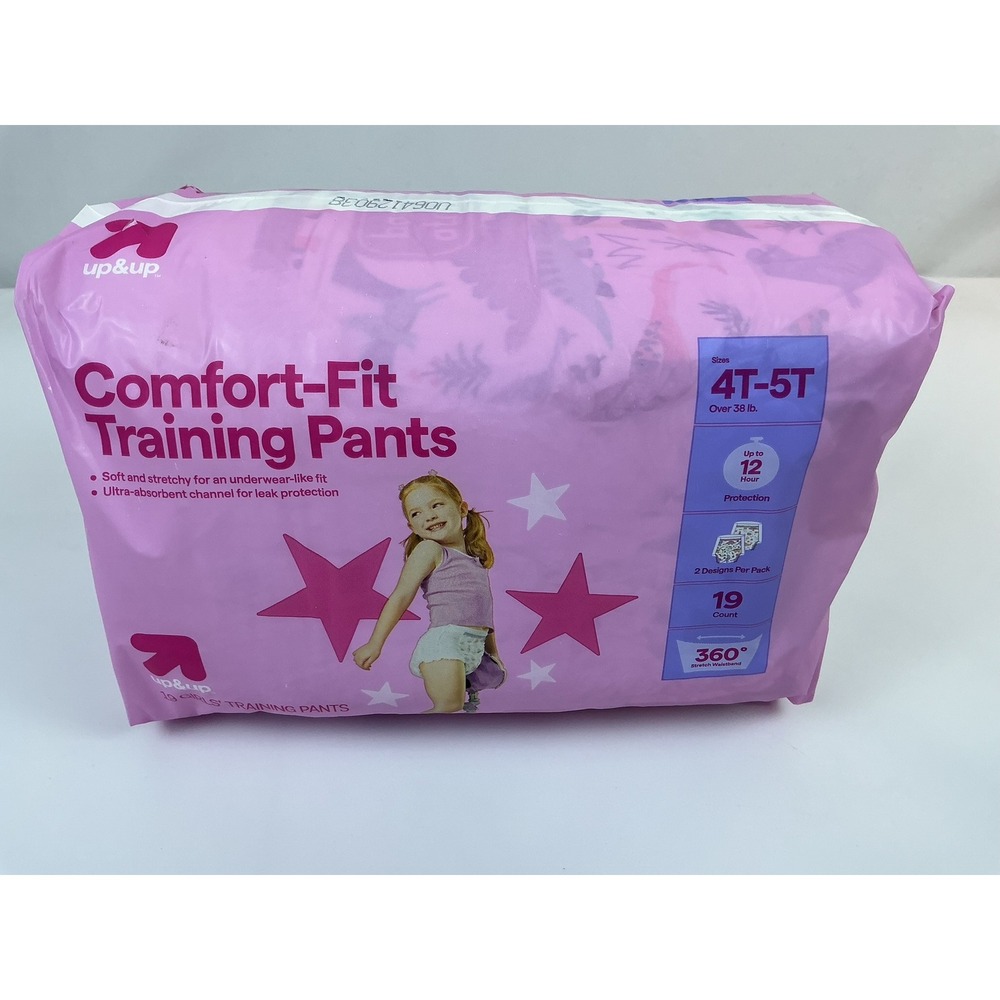 NEW‎ Up&Up Girls Training Pants 4T-5T Comfort-Fit 19 Count Underwear
